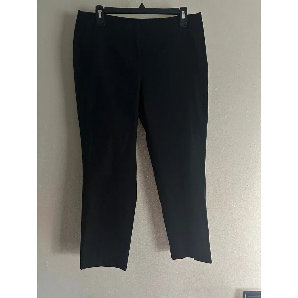 NWT- J. Jill Black Pants Cotton Spandex Stretch Size 10P Casual Work